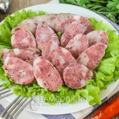 Колбаса домашняя